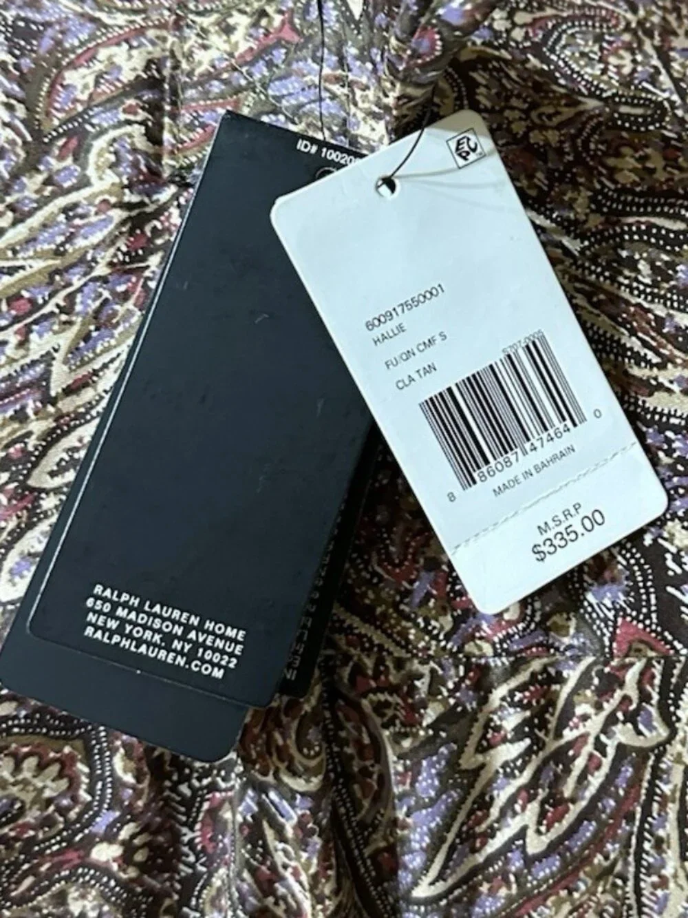 NEW 3-pc Ralph Lauren HALLIE Paisley Full/Queen Cotton Comforter Set MSRP $355